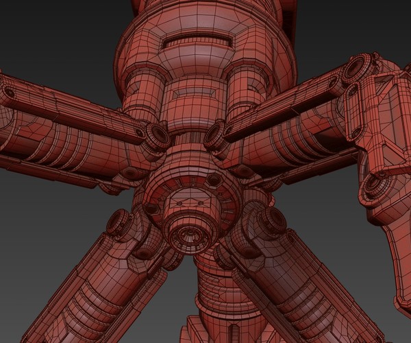 ArtStation - Robotic Arm Rigged and Animated (3ds Max, FBX, OBJ ...
