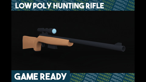 Hunting Rifle - Low Poly