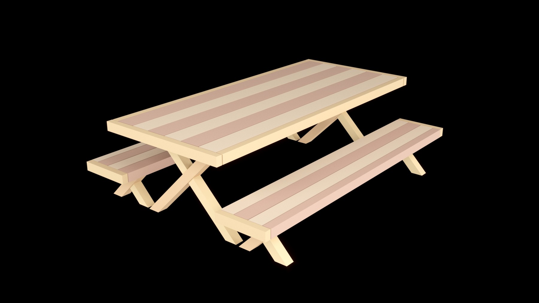 large low picnic table