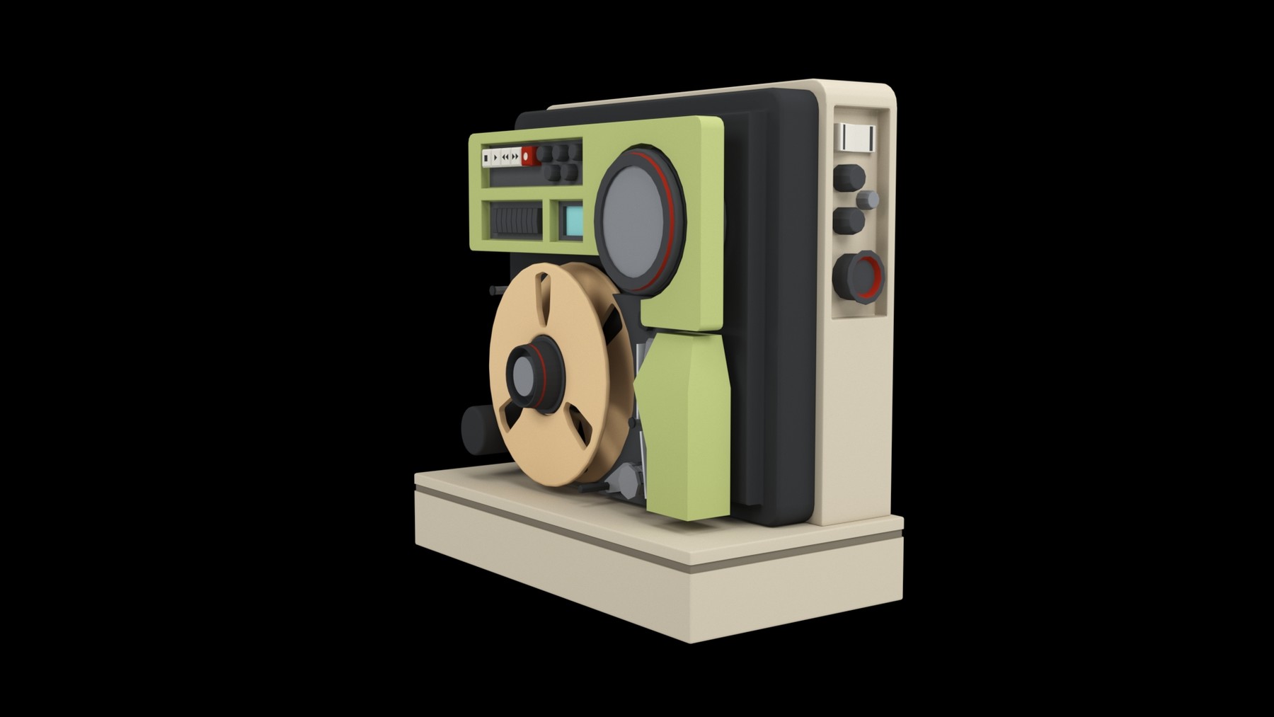 ArtStation Sony HITACHI 1 ZollCMaschine Retro video tape recorder