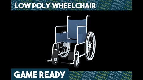 Wheelchair - Low Poly