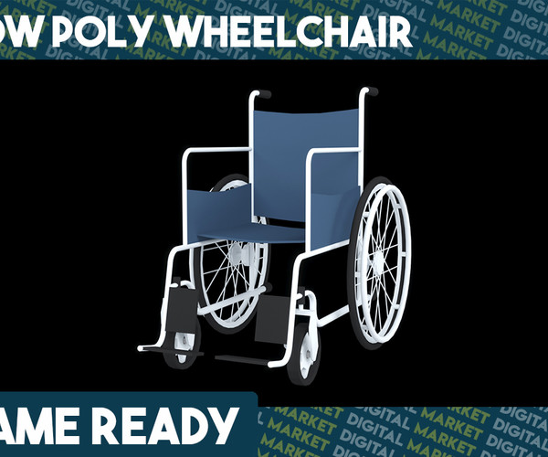 ArtStation - Wheelchair - Low Poly | Game Assets