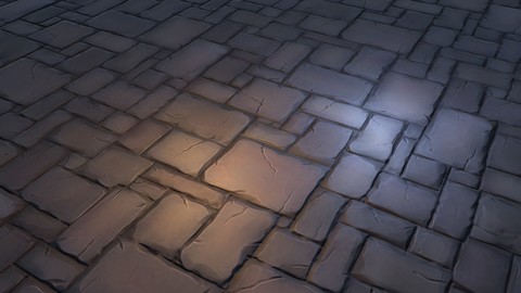 Handpaint Stones Floor Texture