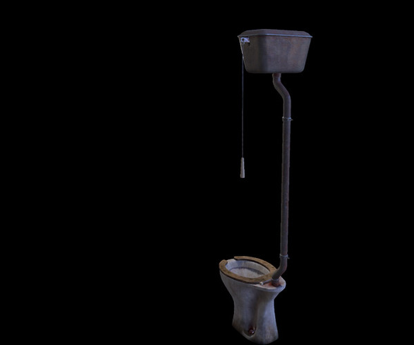ArtStation Old Toilet Bowl Game Assets