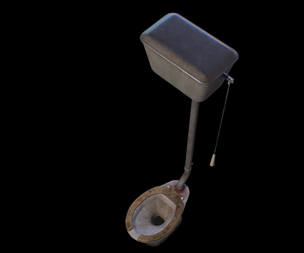 ArtStation Old Toilet Bowl Game Assets