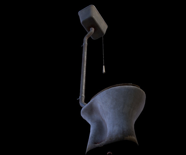 ArtStation Old Toilet Bowl Game Assets