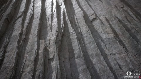 Shear Granite Cliff - Substance Designer Material