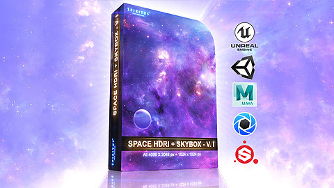 SPACE HDRI + SKYBOX - Vol. 1