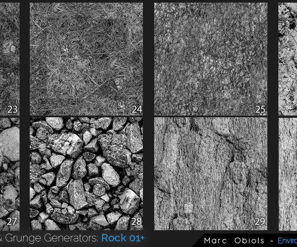 ArtStation SP Base Materials & Grunge Generators Rock 01 Resources