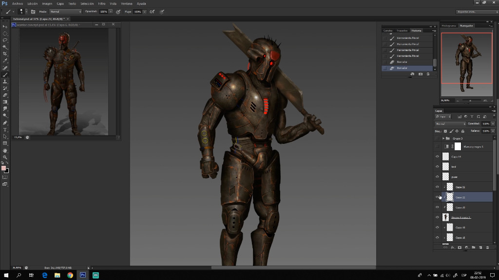 ArtStation - Concept design rendering tutorial. Rusty robot. | Tutorials