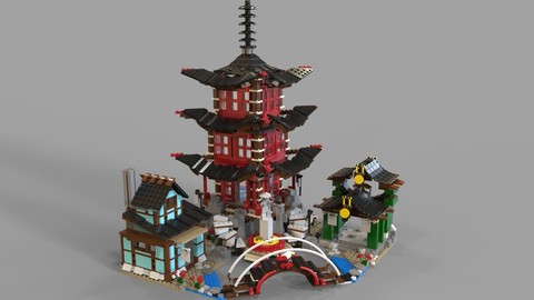 Lego chinese temple