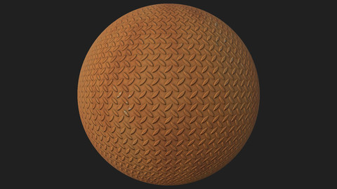 PBR Metal Floor Rusted Texture