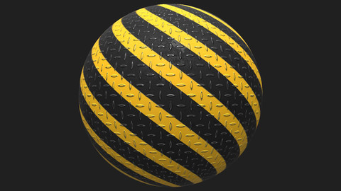 PBR Metal Floor Stripes Texture