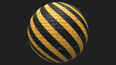 PBR Metal Floor Stripes Texture