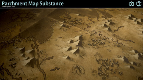 Parchment Map Substance