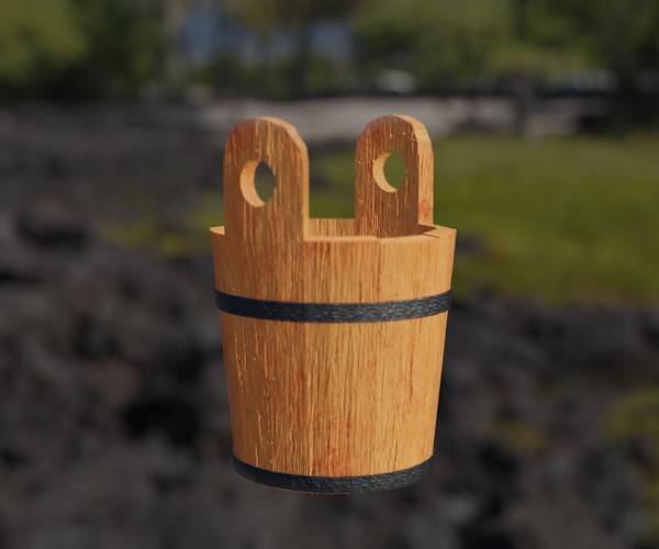 ArtStation Wooden Bucket Game Assets