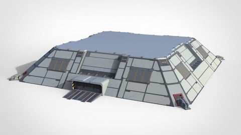 sci-fi hangar