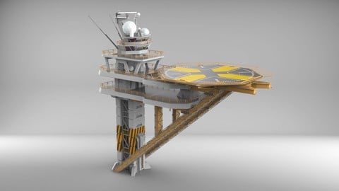 sci fi landing platform 2