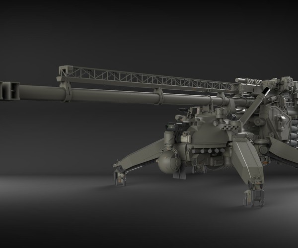 ArtStation - CANNON 380mm | Game Assets