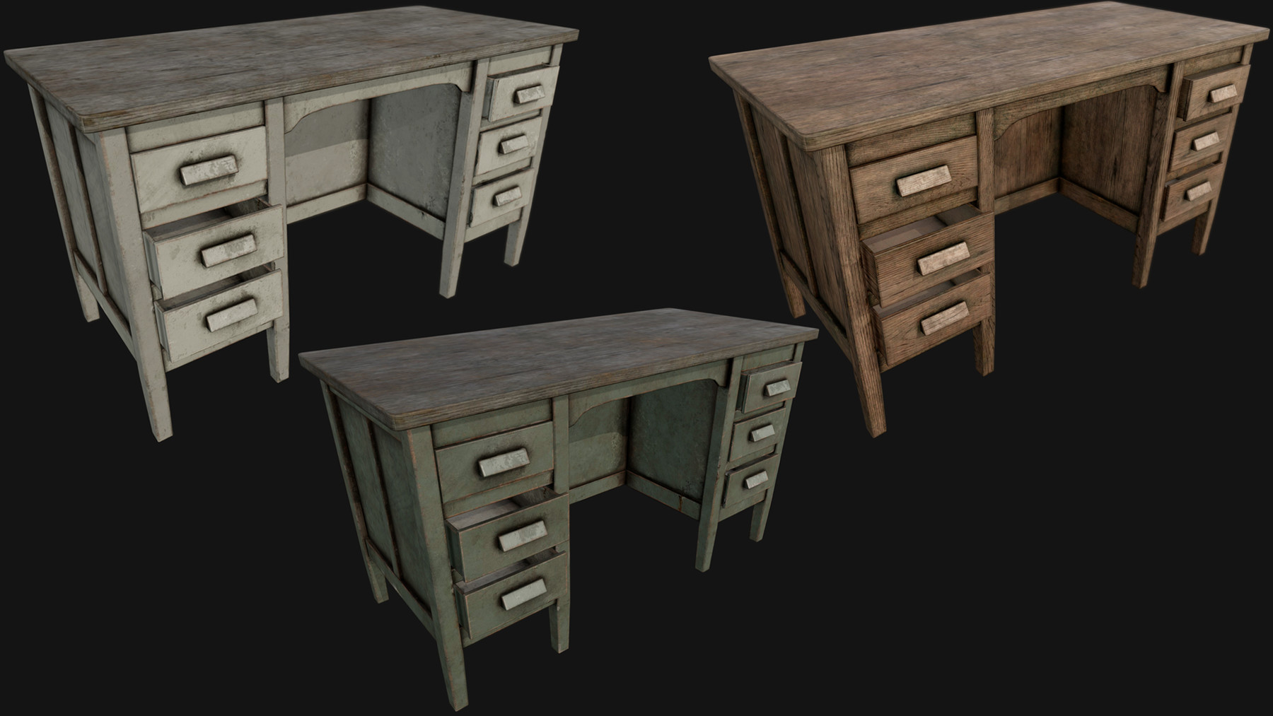 ArtStation Old Furnitures PBR Collection Game Assets