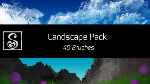 Shrineheart Landscape Pack - 40 Brushes