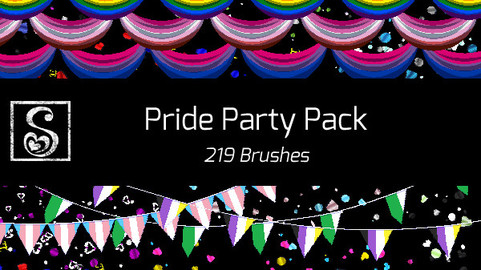 Shrineheart's Pride Party Pack + Free Pride Pack - 281 Brushes