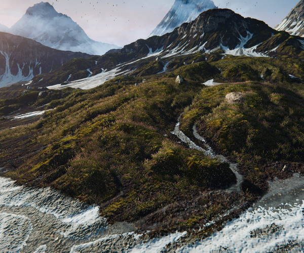 ArtStation - Mountain Lake Valley Environment - Unity 2017 Project ...