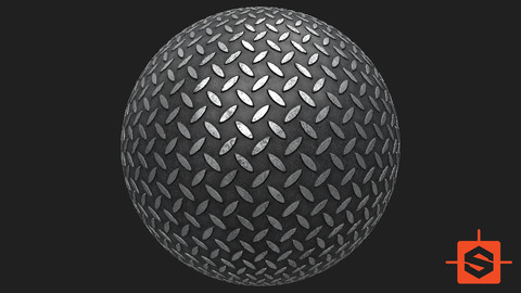 PBR Metal Floor Industrial Texture