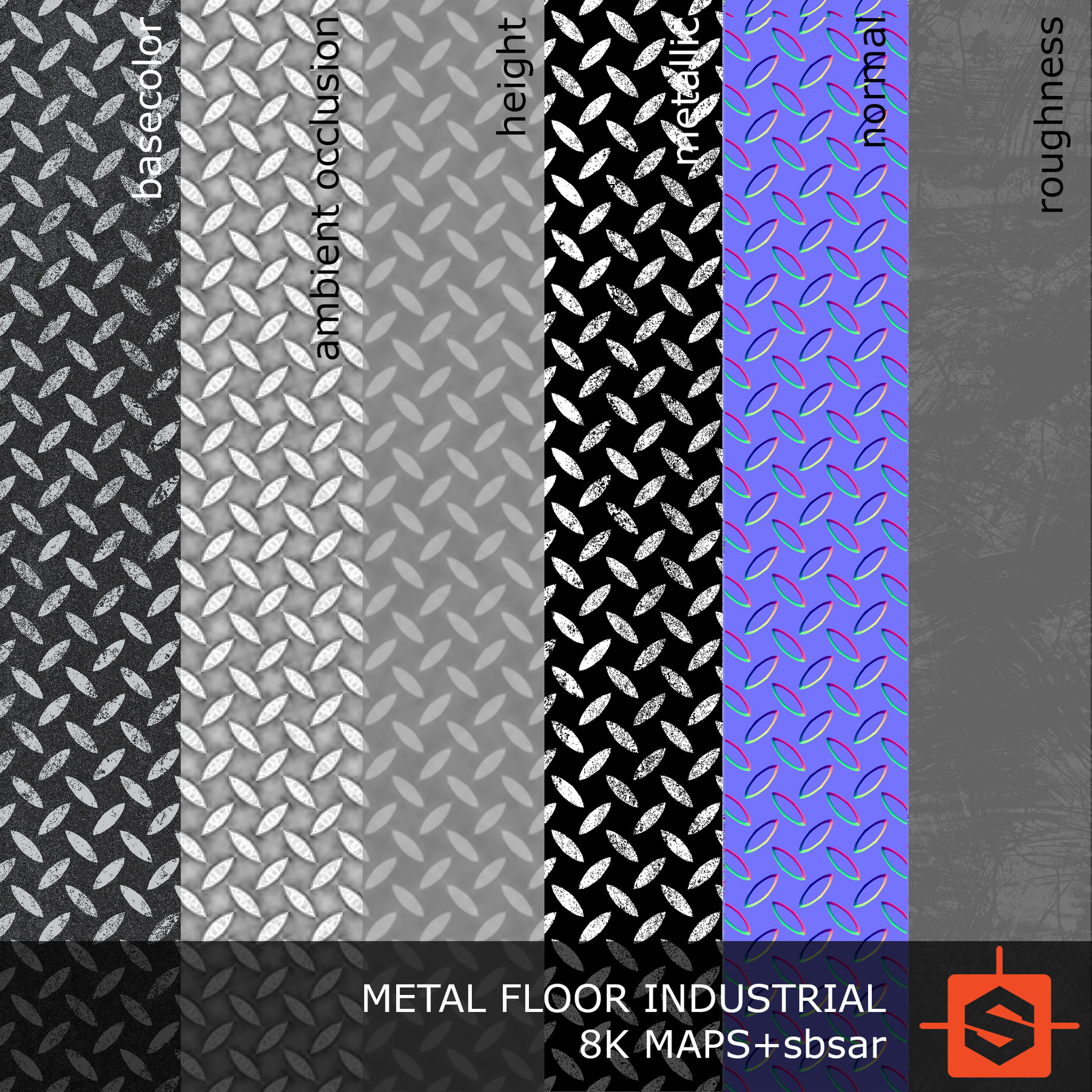ArtStation - PBR Metal Floor Industrial Texture | Game Assets