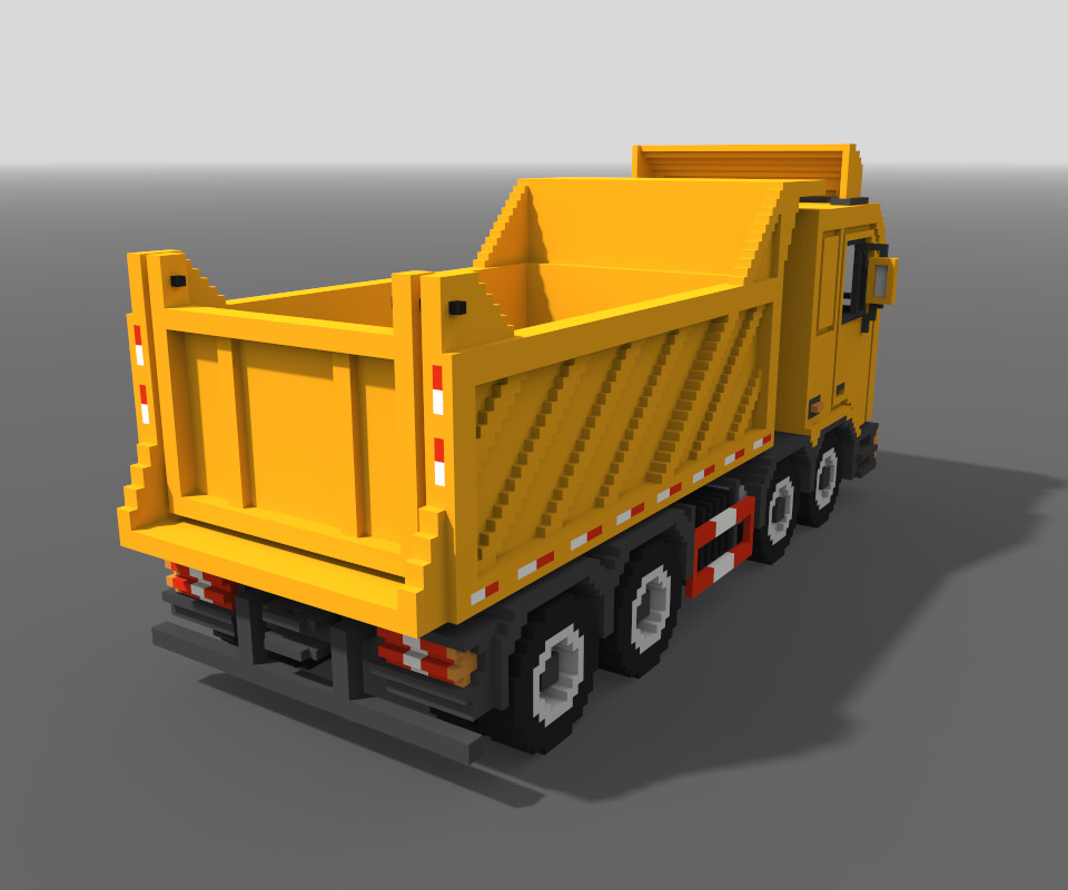 Big tipper. Грузовик 3д модель. Voxel грузовик. 3d модель грузовика.
