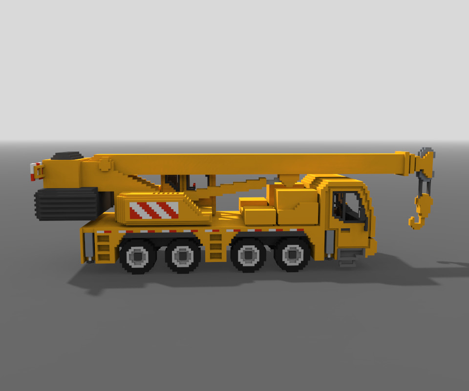 ArtStation - Voxel Crane Truck | Resources