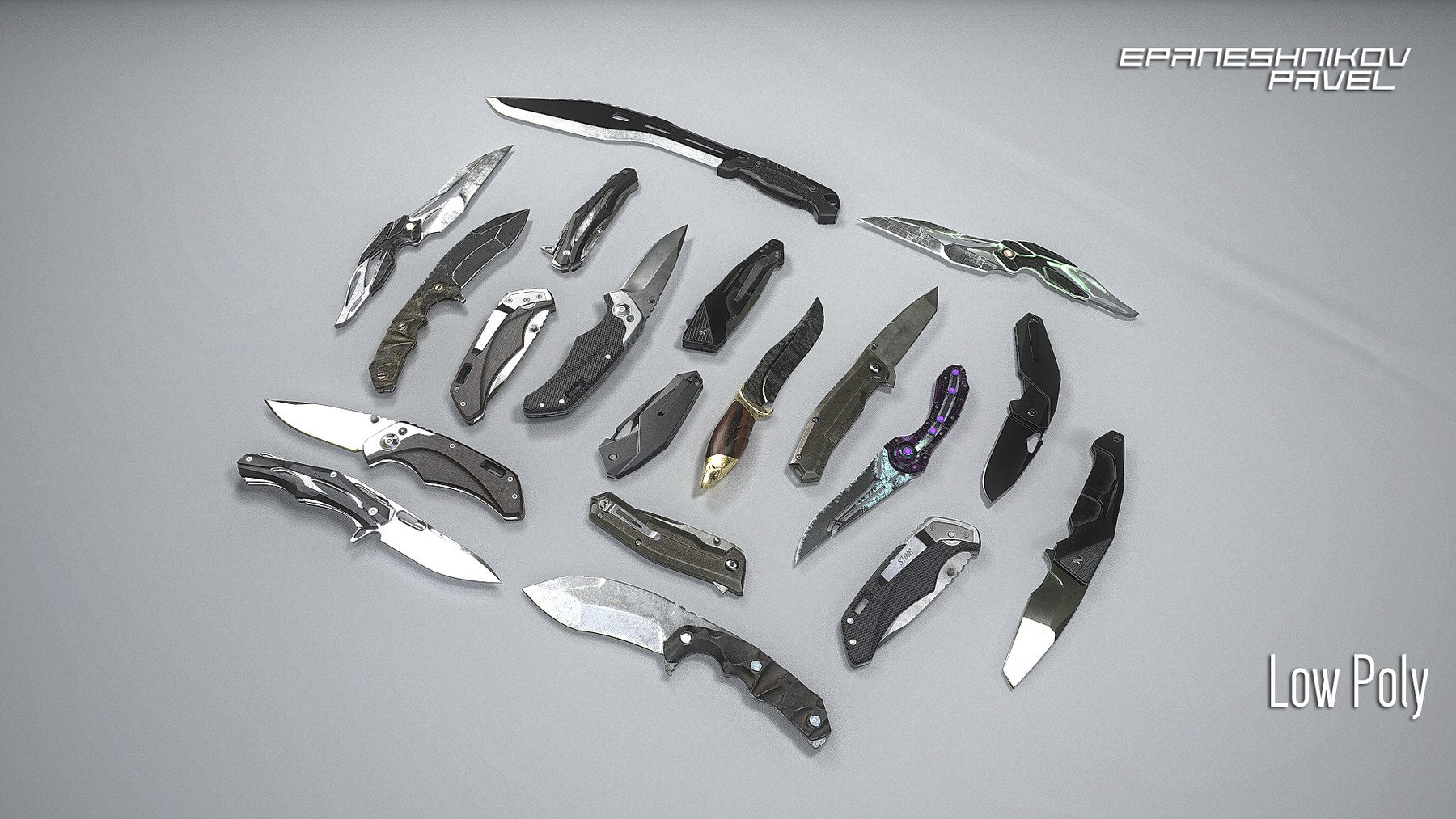 ArtStation - Knife_pack_10 | Game Assets