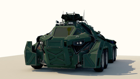 Sci-Fi Military Car