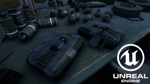 [UE4/UE5] Knives, Explosives, and Ammunition - Military Props Pack