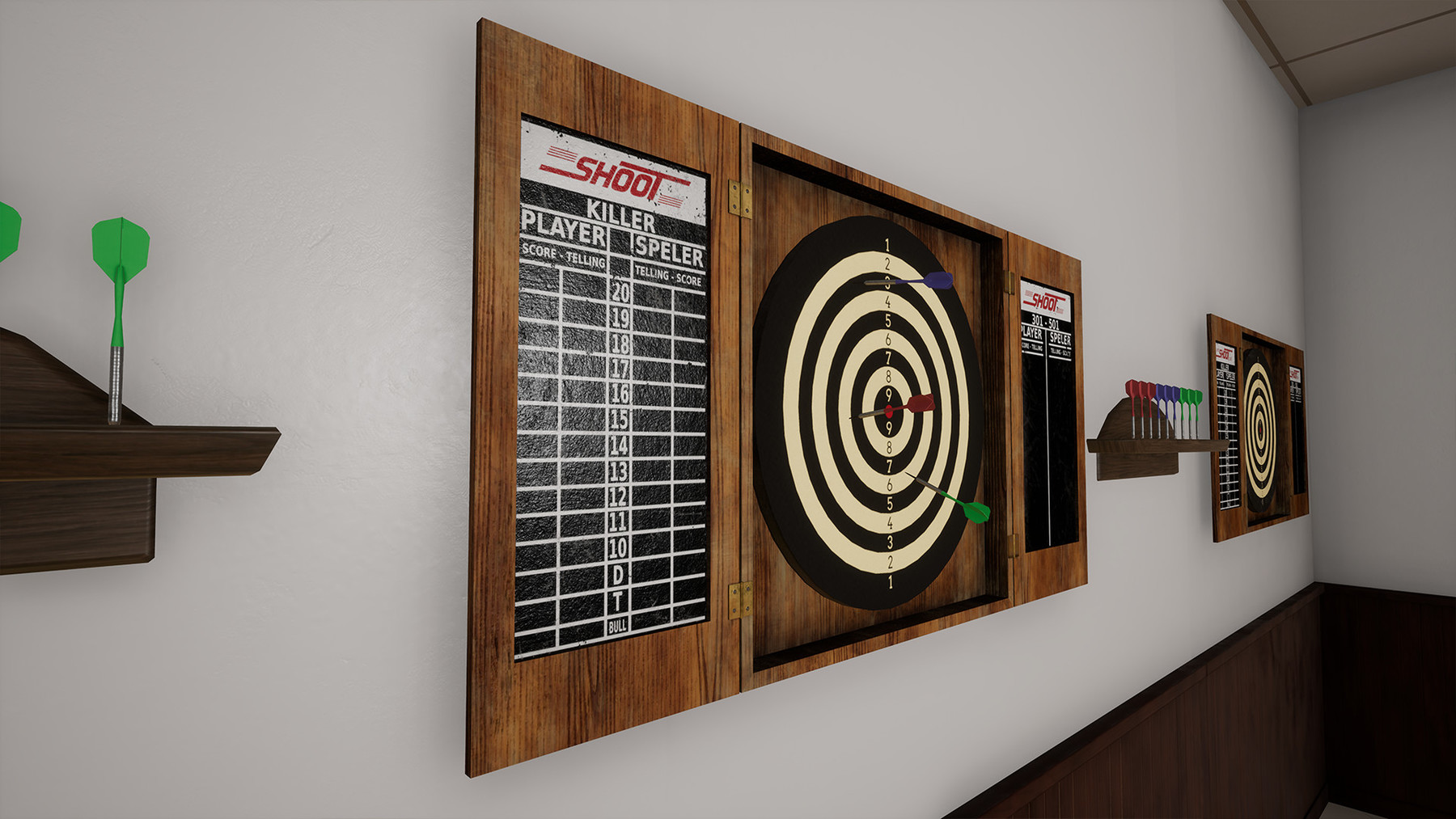 ArtStation [UE4/UE5] Bowling, Pool & Darts Pub Games Pack Game Assets