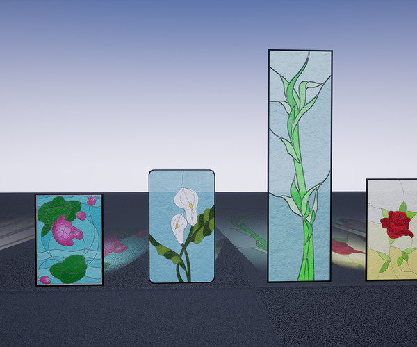ArtStation [UE4/UE5] Stained Glass Pack Game Assets
