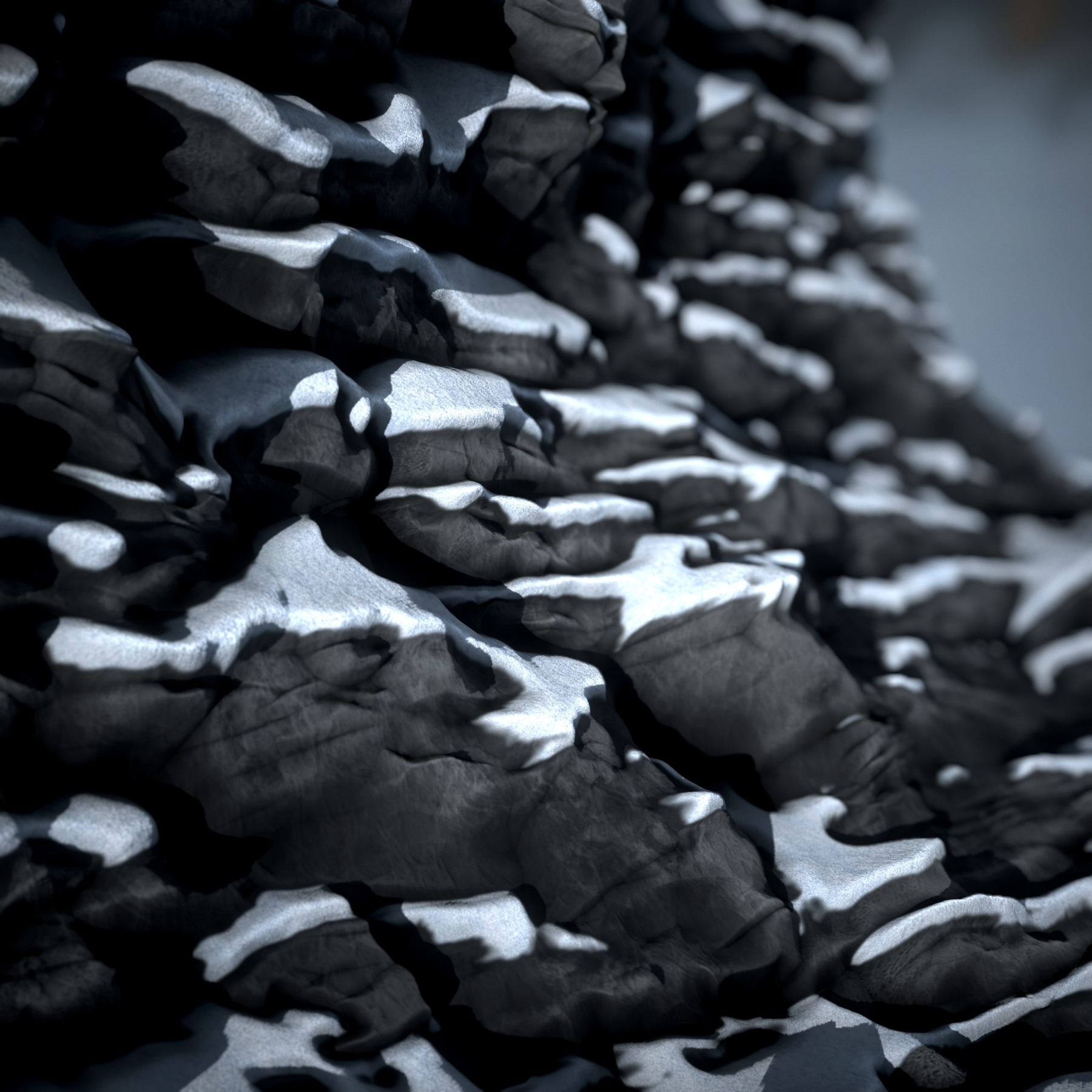 Adrien Radtke Snowy Rock Material Substance Designer