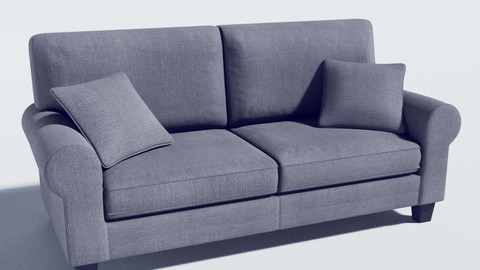 sofa - buxton 73 rolled arm