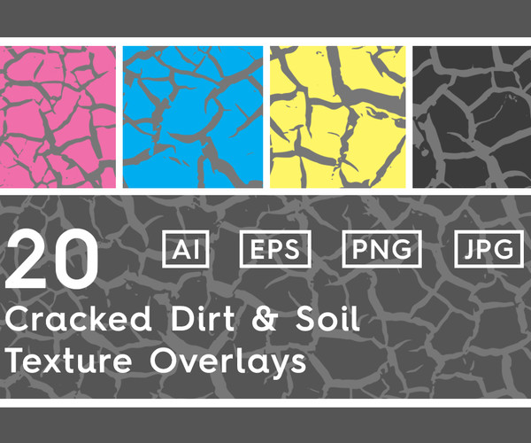ArtStation - 20 Cracked Dirt Texture Overlays | Artworks