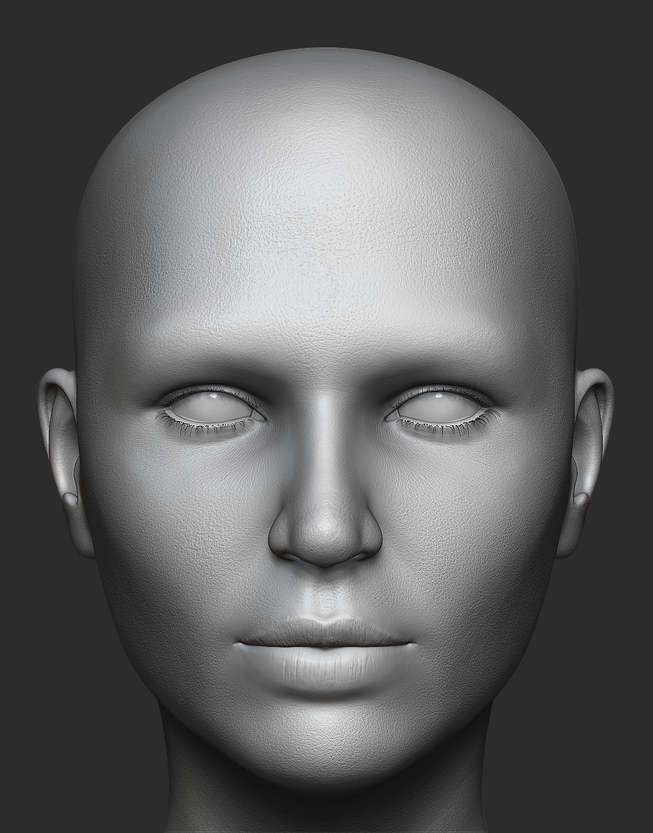 female head 3 3d model stl free