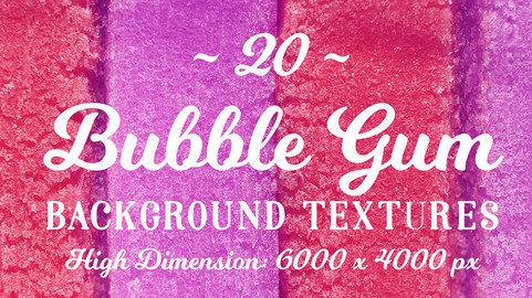 20 Bubble Gum Background Textures