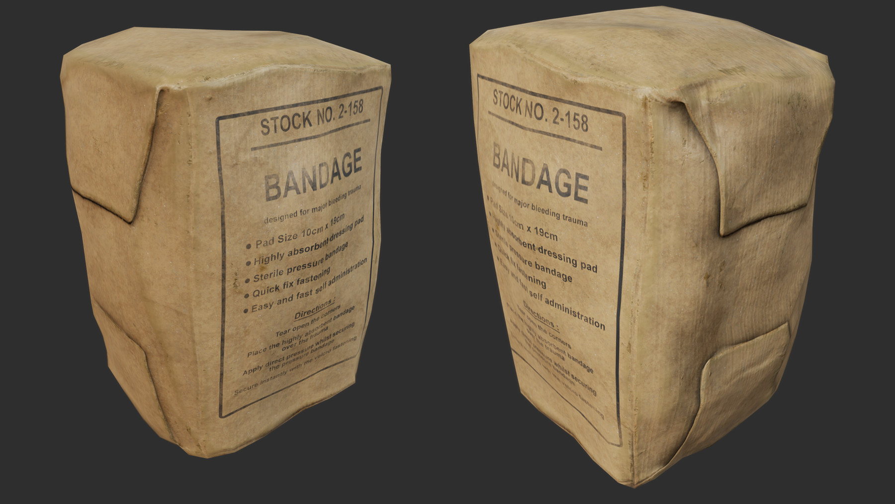 ArtStation Field Bandage PBR Resources