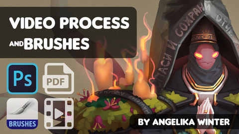 RENDERING CHARACTER. VIDEO. BRUSHES. PDF TUTORIAL.
