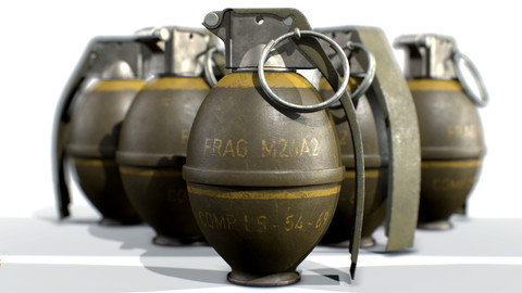 American hand grenade frag M26