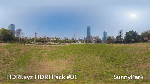 Sunny Park - 16K 32bit HDRI Spherical Panorama (from Pack #1)