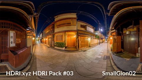 Small Gion #02 - 16K 32bit HDRI Spherical Panorama (from Pack #3)