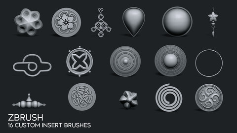 ZBRUSH - Custom Insert Brushes