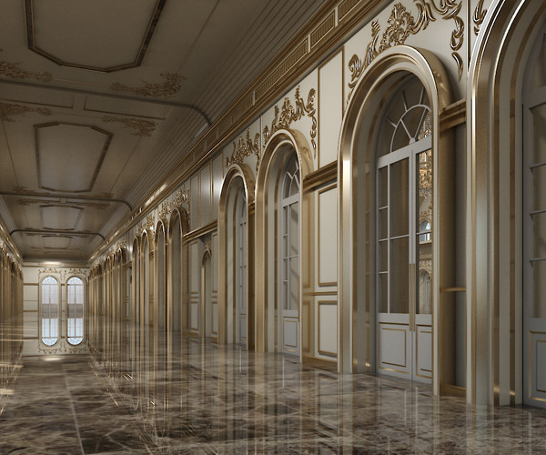 ArtStation - Classic Interior Scene 318 | Resources