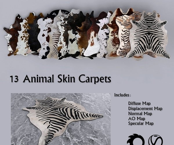 ArtStation 13 Animal Skin Carpets 1 Resources