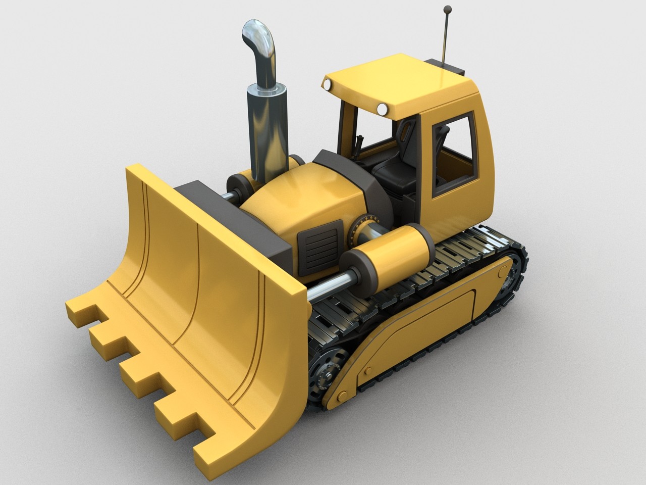 Ed Makovsky - 3D Cartoon bulldozer